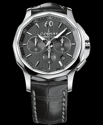 Corum Admiral's Cup Legend 42 Chronograph Steel watch REF: 984.101.20/0F01 AN10 Review - Click Image to Close